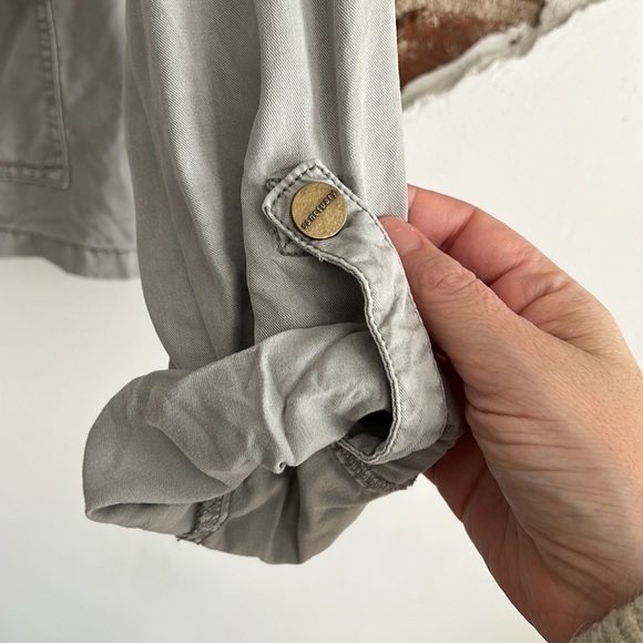 𝅺ANTHROPOLOGIE SANCTUARY Snap Button Safari Cargo Jacket - Picture 4 of 5